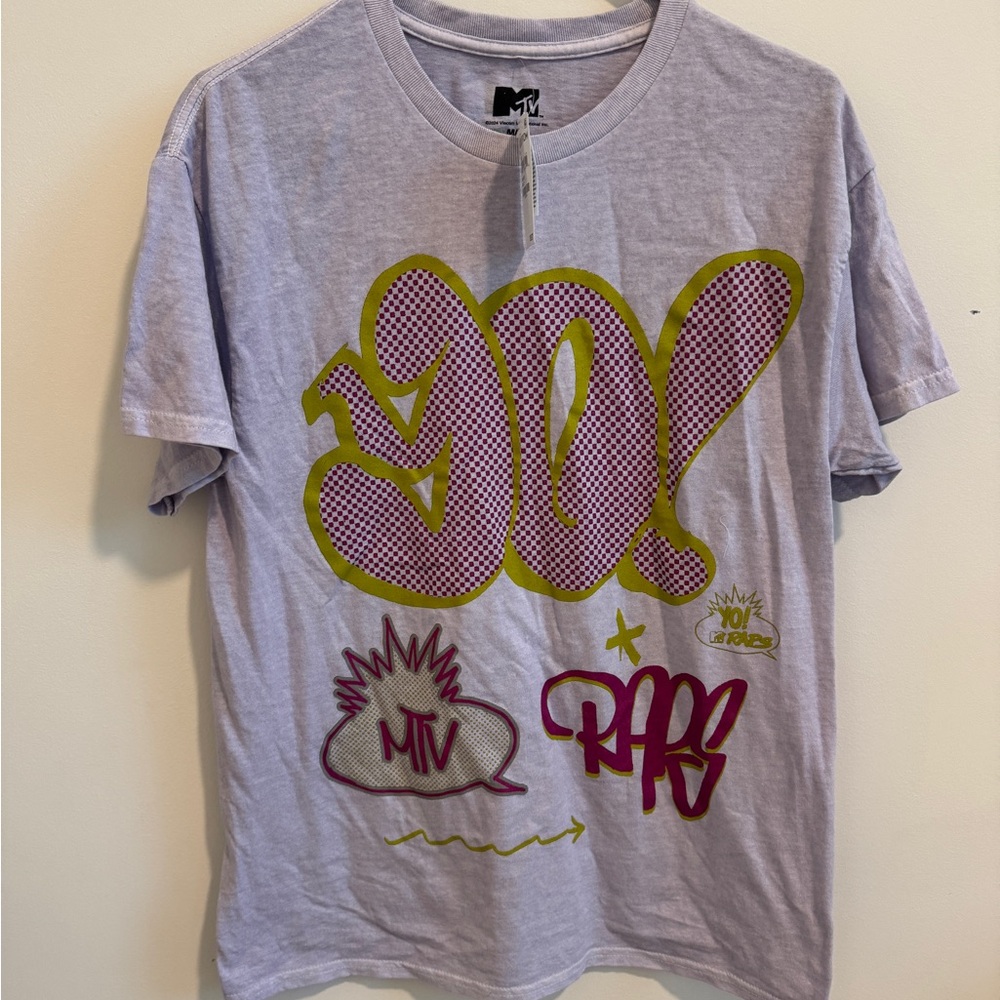 Nordstrom Gray Short Sleeve Tee with Urban Graffiti Design